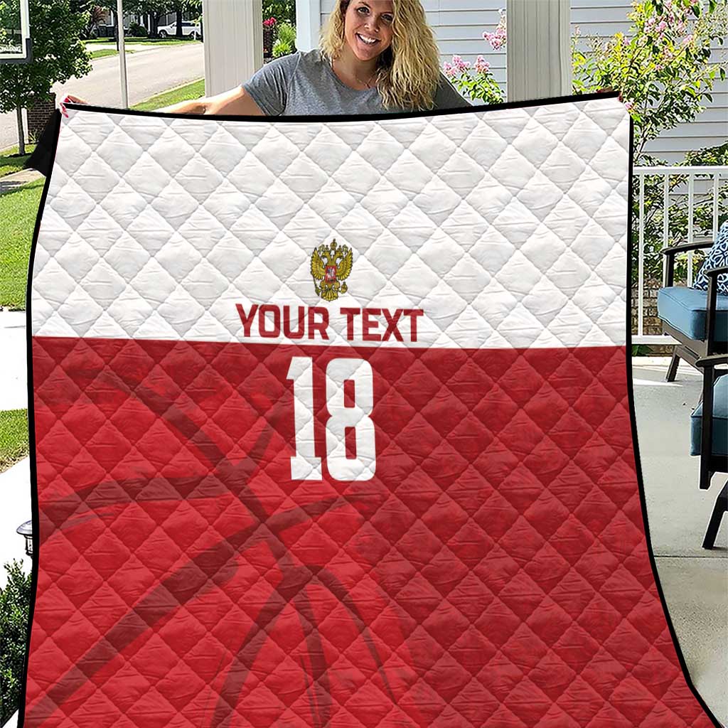 Russia Basketball Custom Quilt Go Champion - Wonder Print Shop