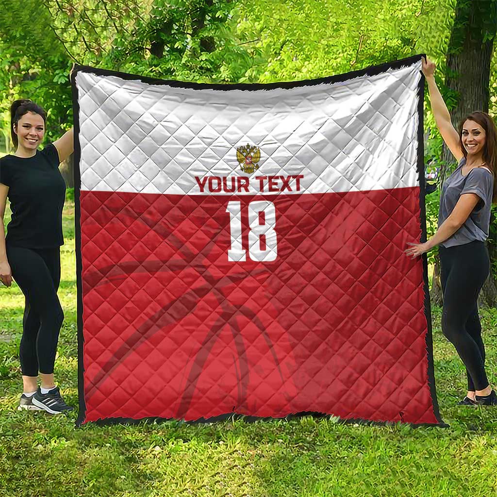 Russia Basketball Custom Quilt Go Champion - Wonder Print Shop