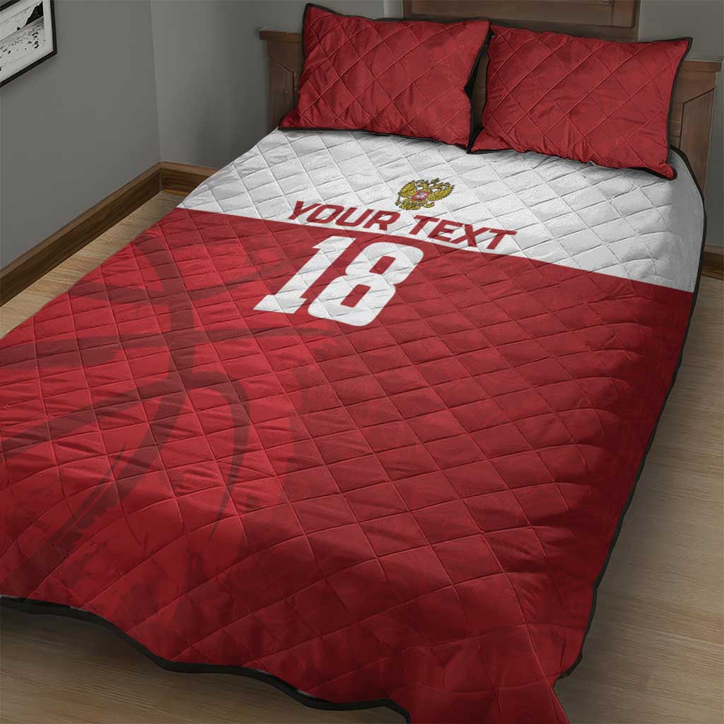 Russia Basketball Custom Quilt Bed Set Go Champion - Wonder Print Shop