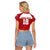 Russia Basketball Custom Raglan Cropped T Shirt Go Champion - Wonder Print Shop