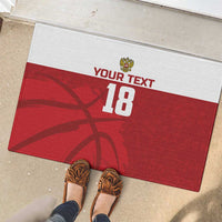 Russia Basketball Custom Rubber Doormat Go Champion - Wonder Print Shop