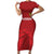 Russia Basketball Custom Short Sleeve Bodycon Dress Go Champion - Wonder Print Shop