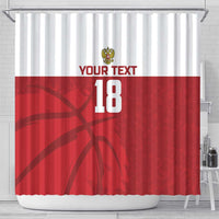 Russia Basketball Custom Shower Curtain Go Champion - Wonder Print Shop