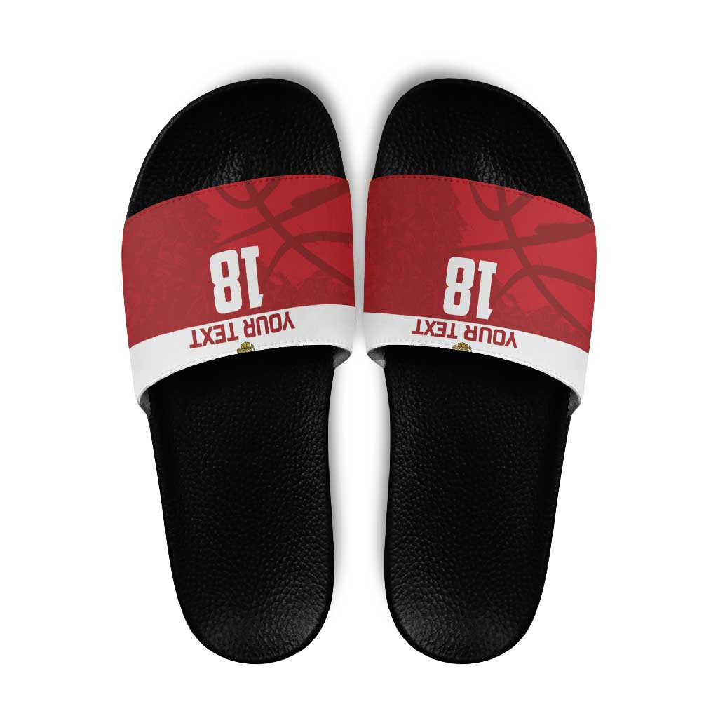 Russia Basketball Custom Slide Sandals Go Champion - Wonder Print Shop