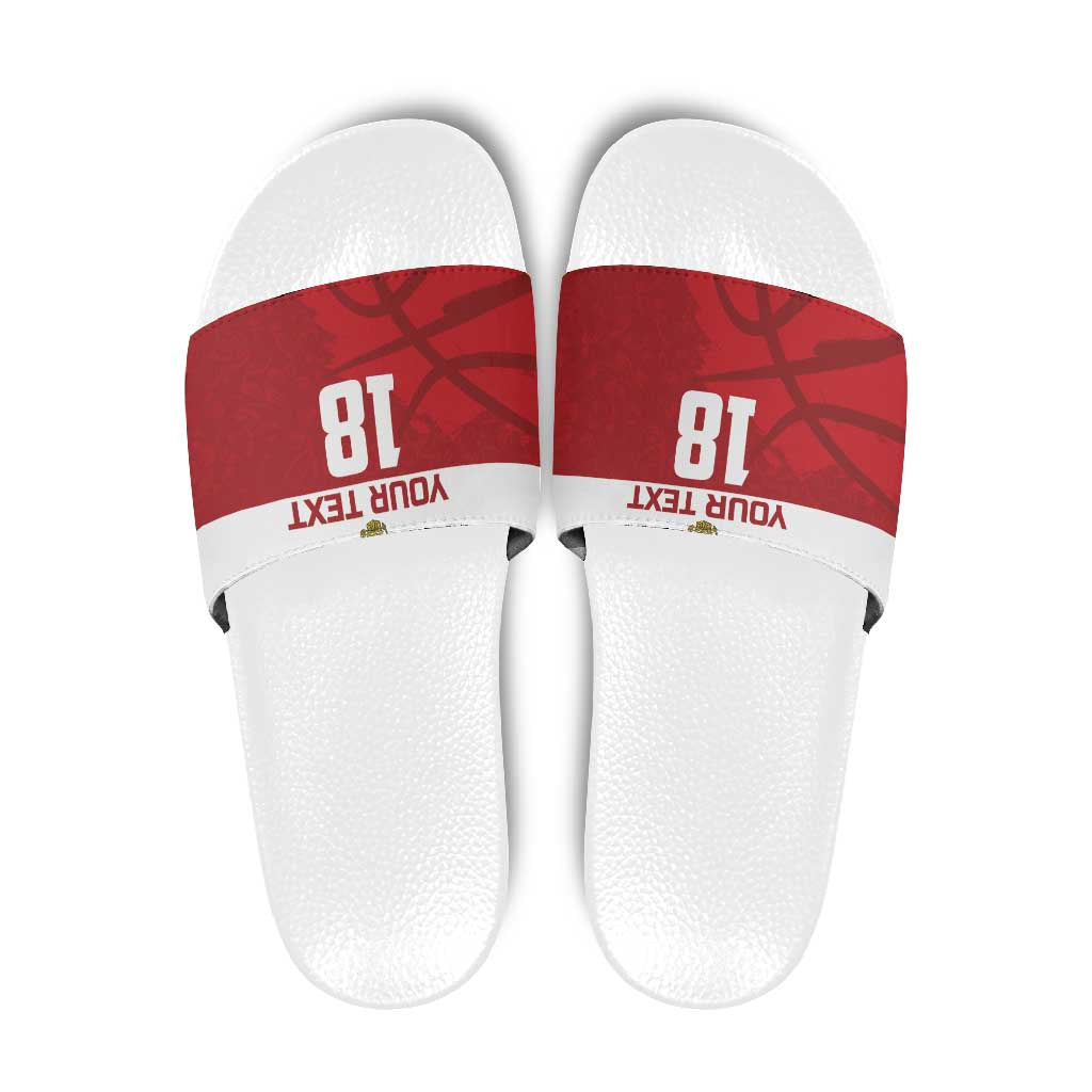 Russia Basketball Custom Slide Sandals Go Champion - Wonder Print Shop