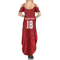Russia Basketball Custom Summer Maxi Dress Go Champion - Wonder Print Shop
