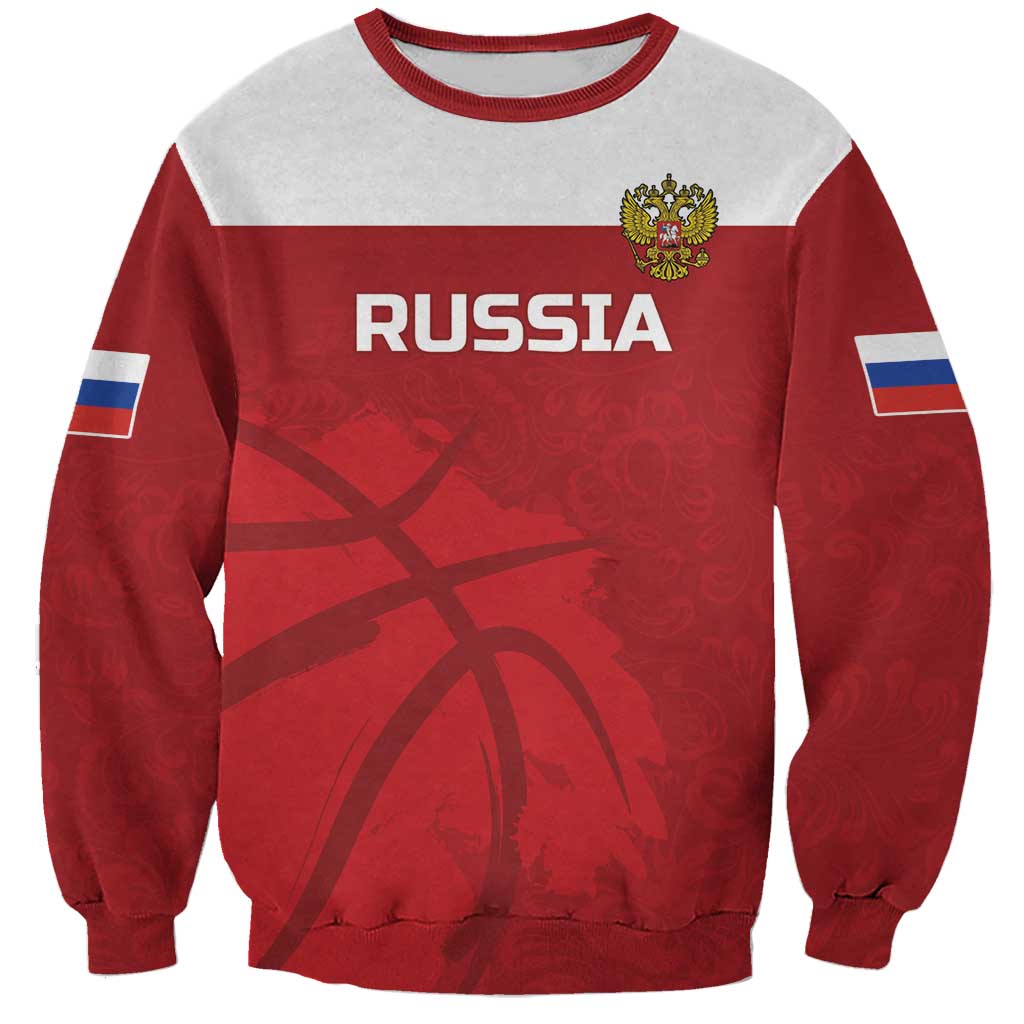 Russia Basketball Custom Sweatshirt Go Champion - Wonder Print Shop