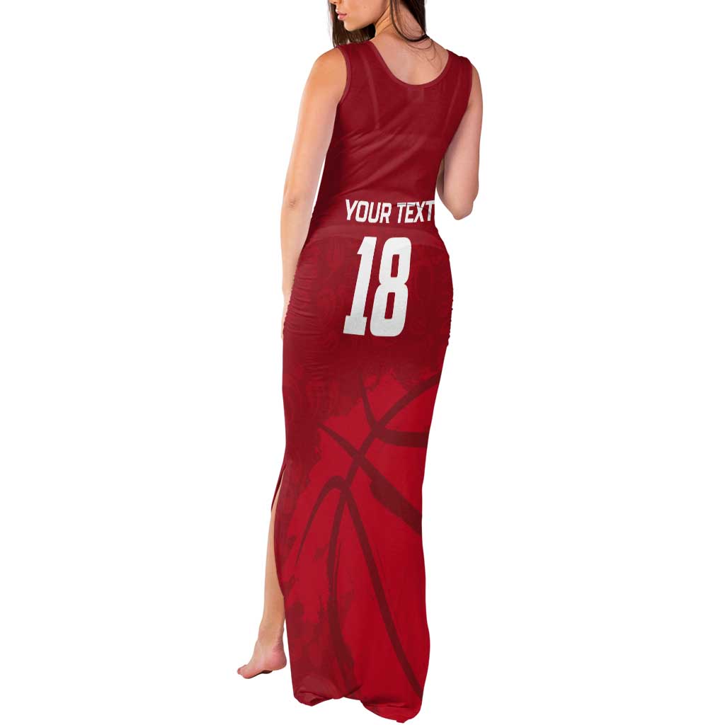 Russia Basketball Custom Tank Maxi Dress Go Champion - Wonder Print Shop
