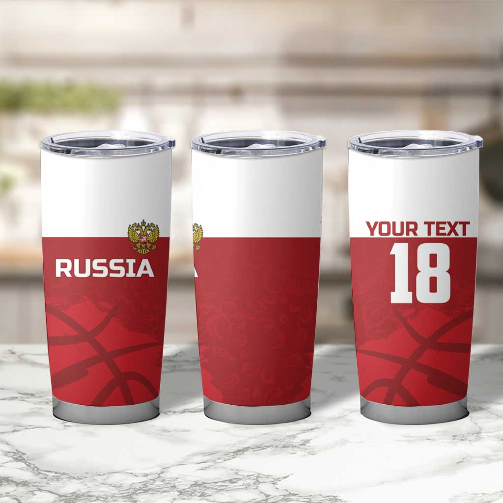 Russia Basketball Custom Tumbler Cup Go Champion - Wonder Print Shop