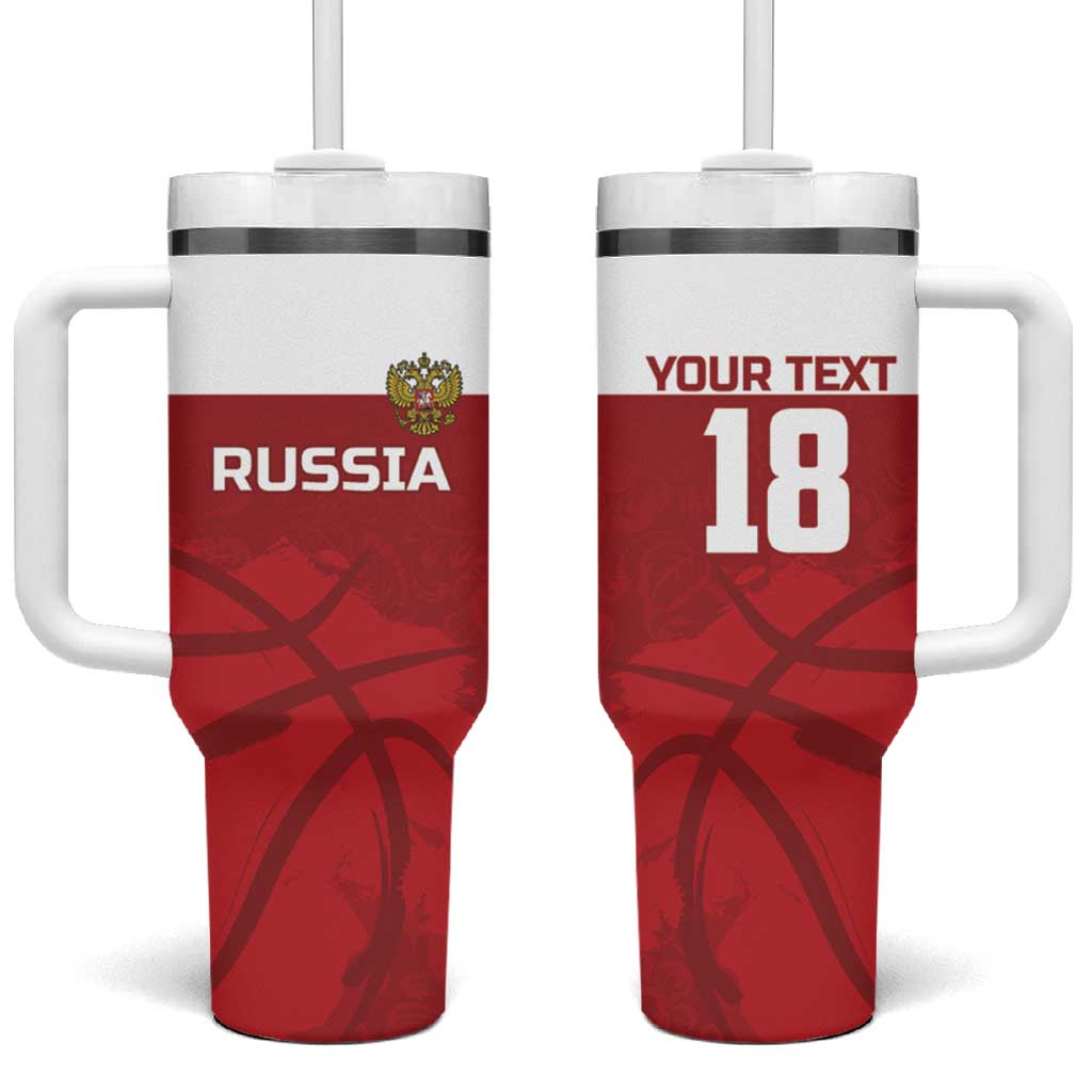 Russia Basketball Custom Tumbler With Handle Go Champion - Wonder Print Shop