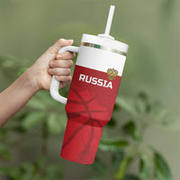 Russia Basketball Custom Tumbler With Handle Go Champion - Wonder Print Shop