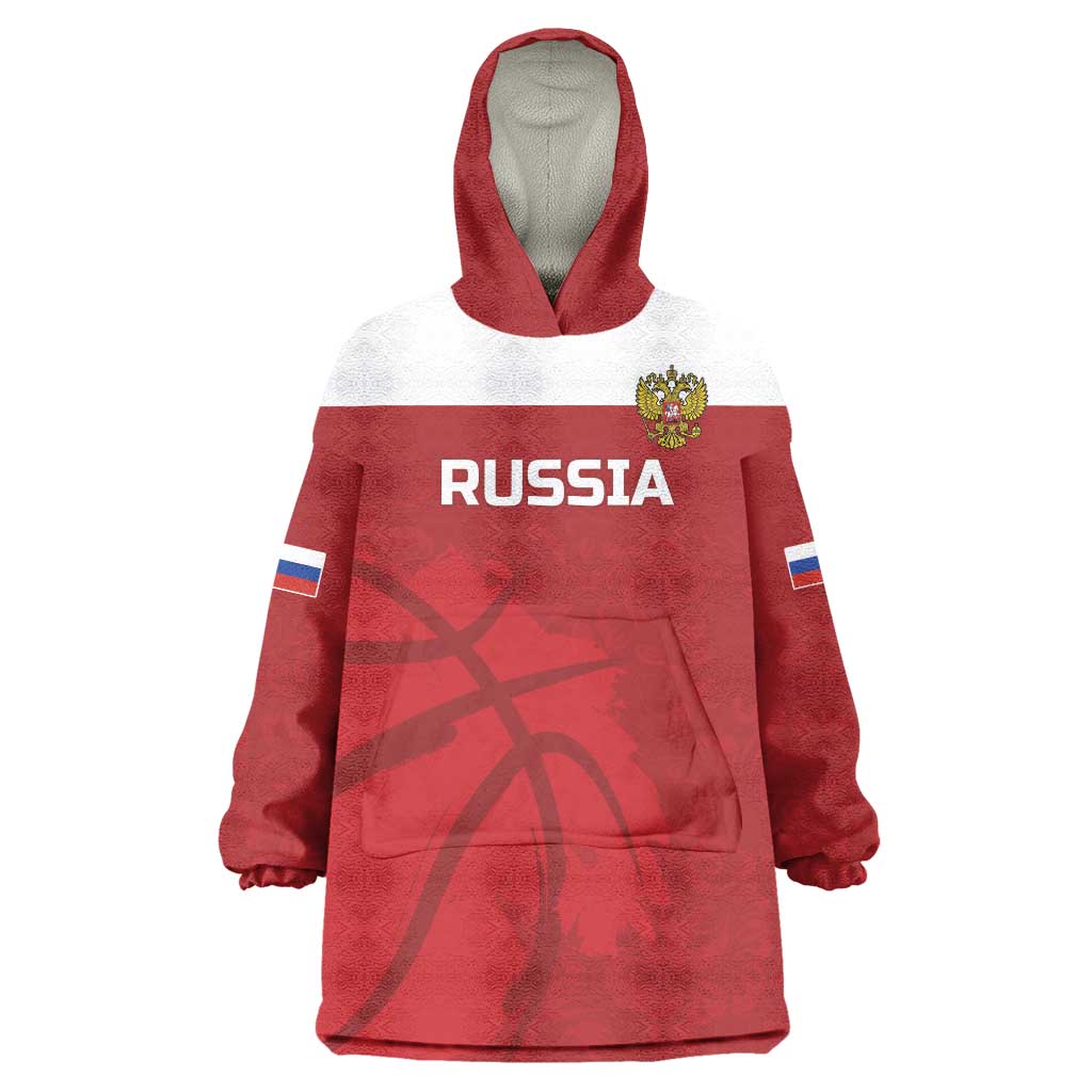 Russia Basketball Custom Wearable Blanket Hoodie Go Champion - Wonder Print Shop