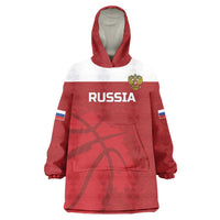 Russia Basketball Custom Wearable Blanket Hoodie Go Champion - Wonder Print Shop