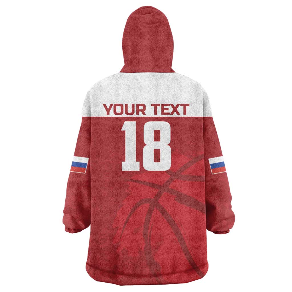 Russia Basketball Custom Wearable Blanket Hoodie Go Champion - Wonder Print Shop