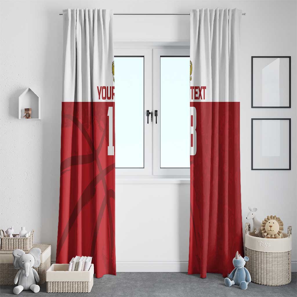 Russia Basketball Custom Window Curtain Go Champion - Wonder Print Shop