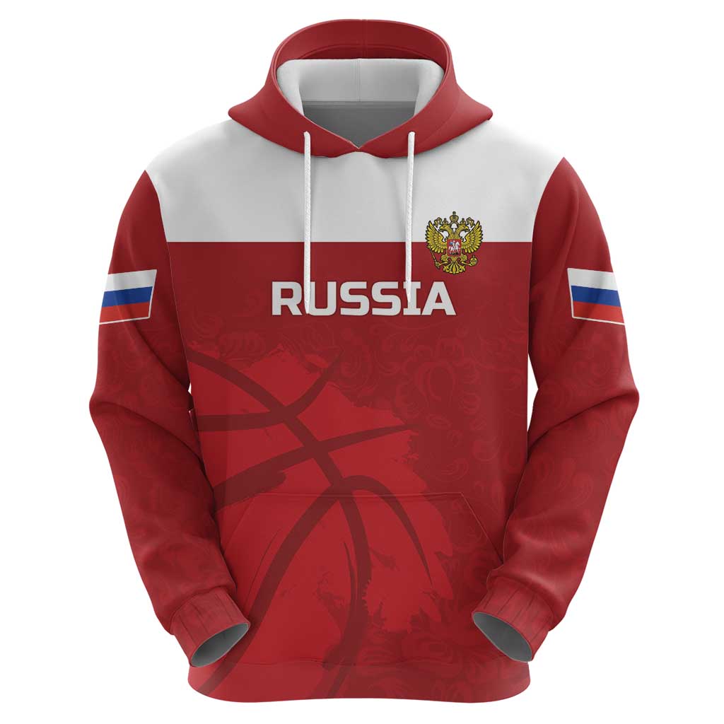 Russia Basketball Custom Zip Hoodie Go Champion - Wonder Print Shop