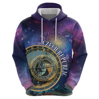 Czech Republic Astronomical Clock Hoodie Zodiac Signs In Space - Wonder Print Shop