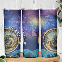 Czech Republic Astronomical Clock Skinny Tumbler Zodiac Signs In Space - Wonder Print Shop