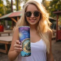 Czech Republic Astronomical Clock Skinny Tumbler Zodiac Signs In Space - Wonder Print Shop