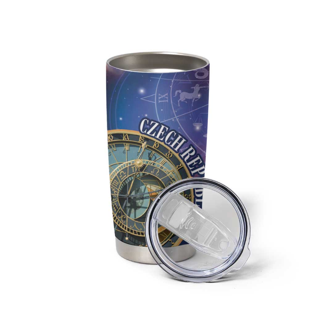 Czech Republic Astronomical Clock Tumbler Cup Zodiac Signs In Space - Wonder Print Shop