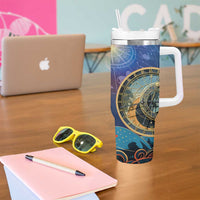 Czech Republic Astronomical Clock Tumbler With Handle Zodiac Signs In Space - Wonder Print Shop