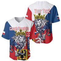 Personalized Czech Republic Restoration Day Baseball Jersey Double-Tailed Lion Truth Prevails - Wonder Print Shop