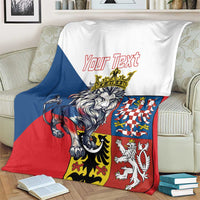 Personalized Czech Republic Restoration Day Blanket Double-Tailed Lion Truth Prevails