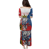 Personalized Czech Republic Restoration Day Family Matching Puletasi and Hawaiian Shirt Double-Tailed Lion Truth Prevails - Wonder Print Shop