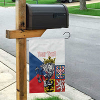 Personalized Czech Republic Restoration Day Garden Flag Double-Tailed Lion Truth Prevails - Wonder Print Shop