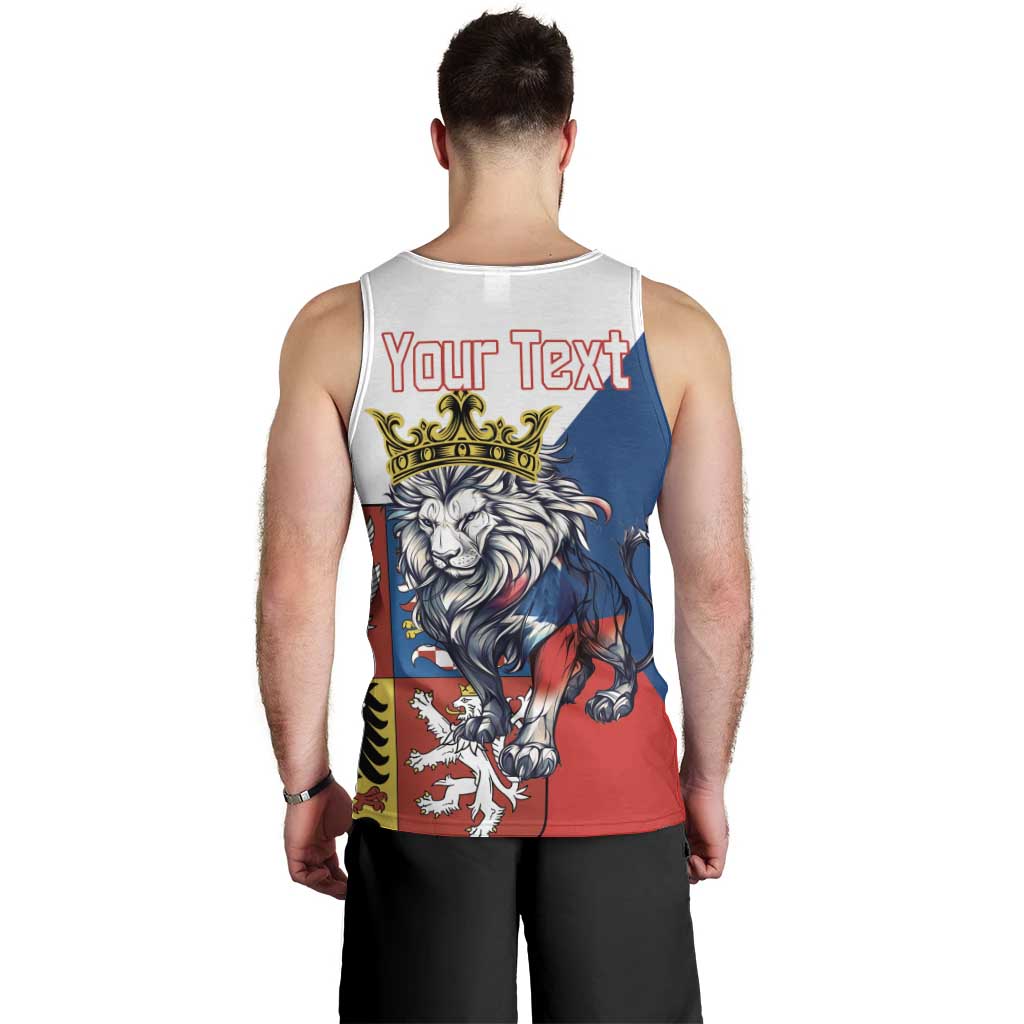 Personalized Czech Republic Restoration Day Men Tank Top Double-Tailed Lion Truth Prevails - Wonder Print Shop