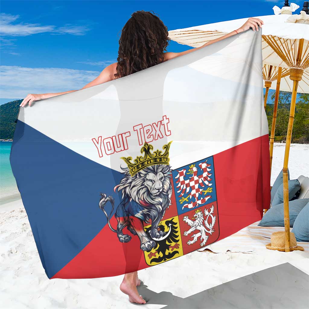 Personalized Czech Republic Restoration Day Sarong Double-Tailed Lion Truth Prevails - Wonder Print Shop
