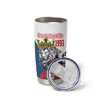 Personalized Czech Republic Restoration Day Tumbler Cup Double-Tailed Lion Truth Prevails - Wonder Print Shop