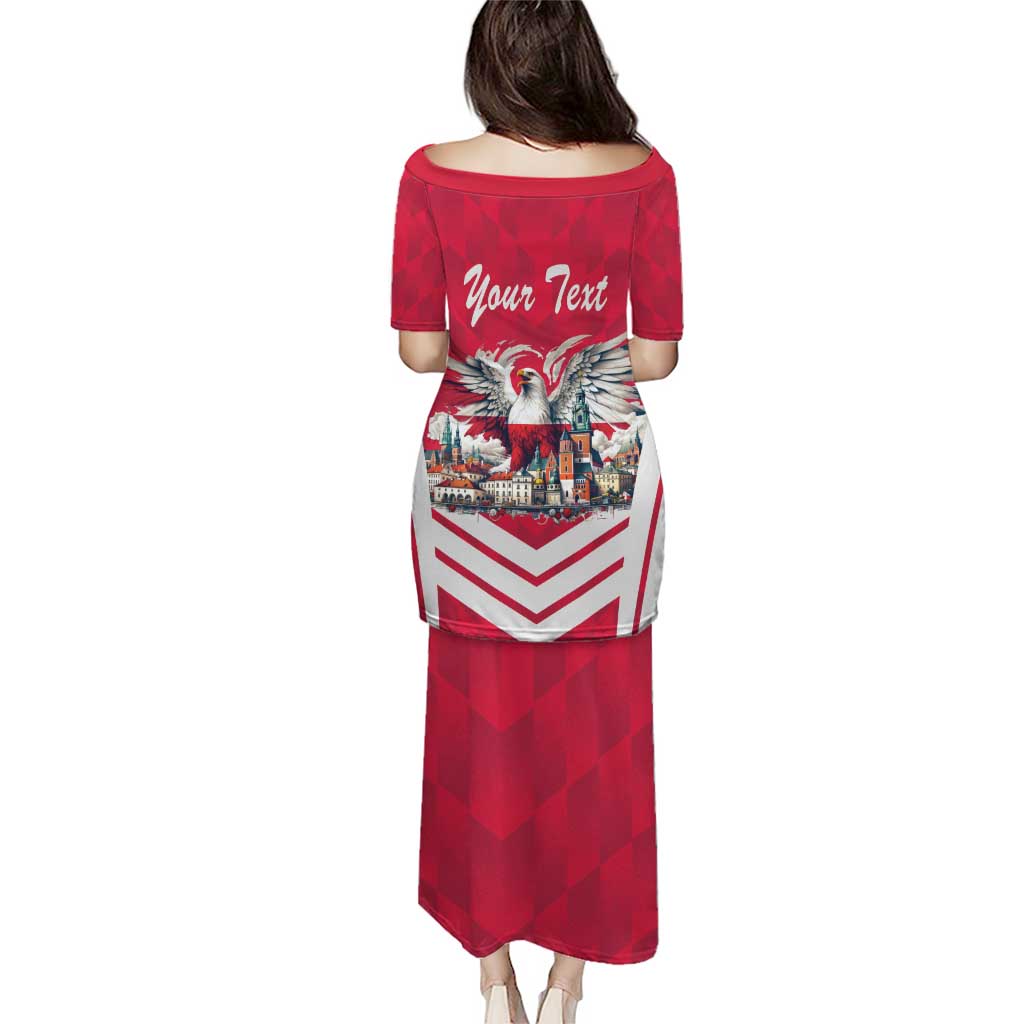 Personalized Poland White-Tailed Eagle Puletasi Poznan City Flag Style - Wonder Print Shop