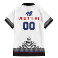 Custom Romania Rugby Family Matching Mermaid Dress and Hawaiian Shirt White Version Retro Style