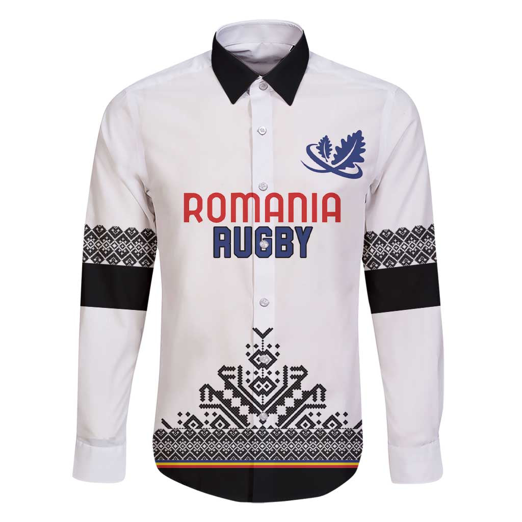 Custom Romania Rugby Family Matching Short Sleeve Bodycon Dress and Hawaiian Shirt White Version Retro Style