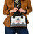 Custom Romania Rugby Shoulder Handbag White Version Retro Style - Wonder Print Shop