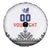 Custom Romania Rugby Spare Tire Cover White Version Retro Style - Wonder Print Shop