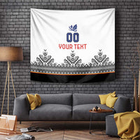 Custom Romania Rugby Tapestry White Version Retro Style - Wonder Print Shop