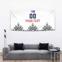Custom Romania Rugby Tapestry White Version Retro Style - Wonder Print Shop