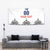 Custom Romania Rugby Tapestry White Version Retro Style - Wonder Print Shop