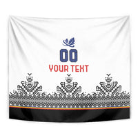 Custom Romania Rugby Tapestry White Version Retro Style - Wonder Print Shop