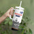 Custom Romania Rugby Tumbler With Handle White Version Retro Style - Wonder Print Shop