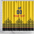 Custom Romania Rugby Shower Curtain Yellow Version Retro Style - Wonder Print Shop
