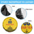 Custom Romania Rugby Spare Tire Cover Yellow Version Retro Style - Wonder Print Shop
