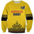 Custom Romania Rugby Sweatshirt Yellow Version Retro Style - Wonder Print Shop