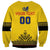 Custom Romania Rugby Sweatshirt Yellow Version Retro Style - Wonder Print Shop