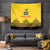 Custom Romania Rugby Tapestry Yellow Version Retro Style - Wonder Print Shop