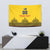 Custom Romania Rugby Tapestry Yellow Version Retro Style - Wonder Print Shop