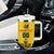 Custom Romania Rugby Tumbler With Handle Yellow Version Retro Style - Wonder Print Shop