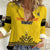 Custom Romania Rugby Women Casual Shirt Yellow Version Retro Style - Wonder Print Shop